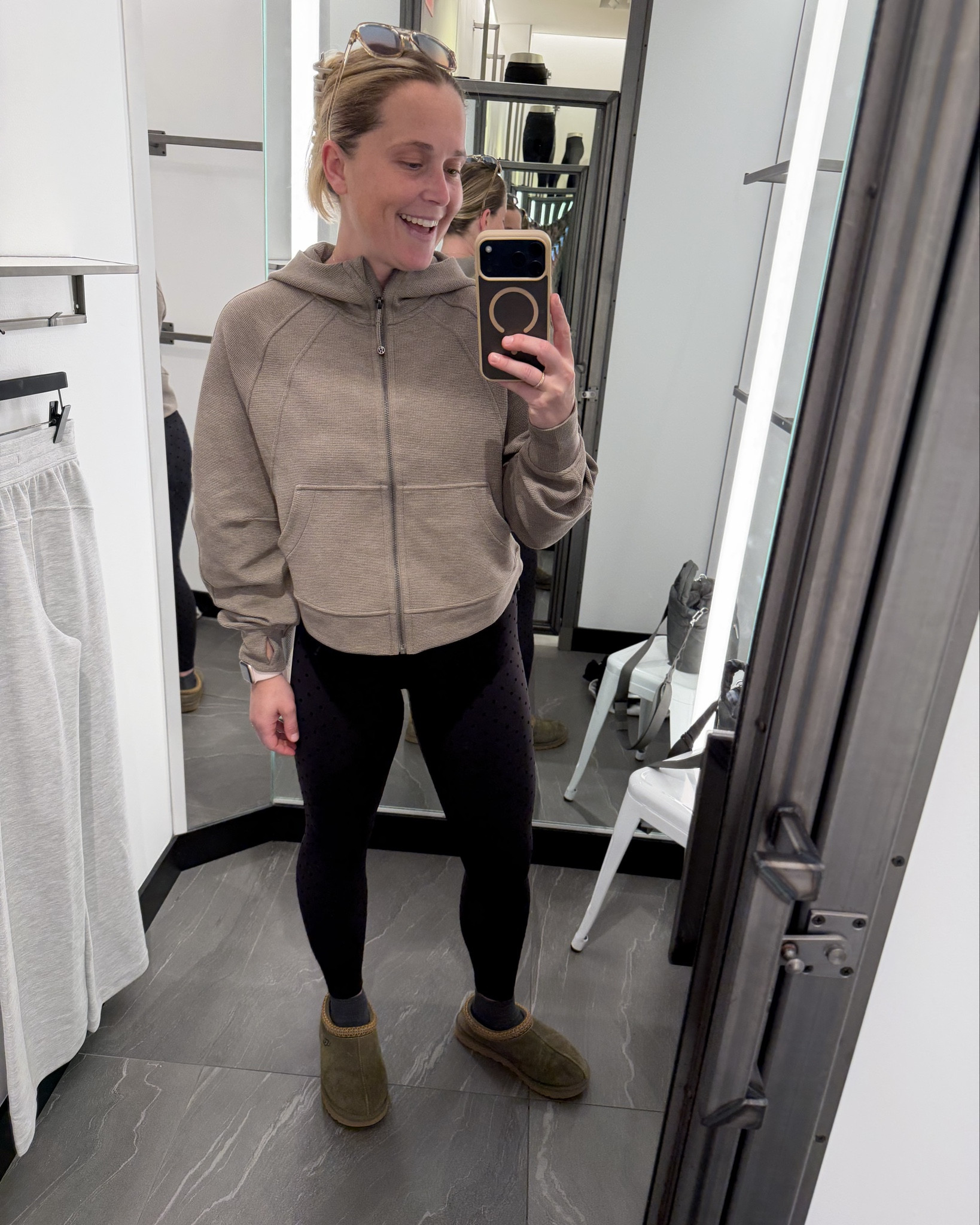 Obsessed with the waffle 🧇 scuba and even more in love with these new aligns! SO MUCH FUN! Swipe to see the full design! (I cannot find them online yet… but they are in store!)

#LTKfitnessgoals #LTKHoliday #LTKActive