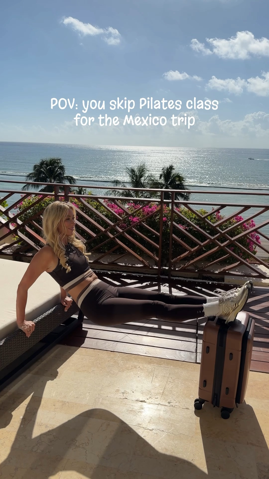 POV: you skip Pilates class for the Mexico trip ✈️🌴☀️

Travel diary loading…

Sharing everything I’m wearing, packing, and doing on this warm-weather escape — from airport style to resort evenings, beach-to-dinner transitions, and how I keep a little wellness woven in while away.

Élastique for the travel day (lymphatic + sculpting, but make it polished).
CALPAK for the carry-on (because details matter).

If you’re planning:
• A Mexico vacation
• A tropical girls trip
• Spring break travel
• A beach resort stay

Consider this your outfit inspiration and travel mood board 🎀

#LTKfitnessgoals #LTKTravel #LTKActive