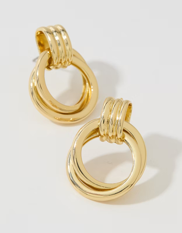 Aerie Double Circle Hoop Earrings | Aerie