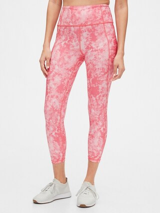 GapFit High Rise Blackout Print 7/8 Leggings | Gap (US)