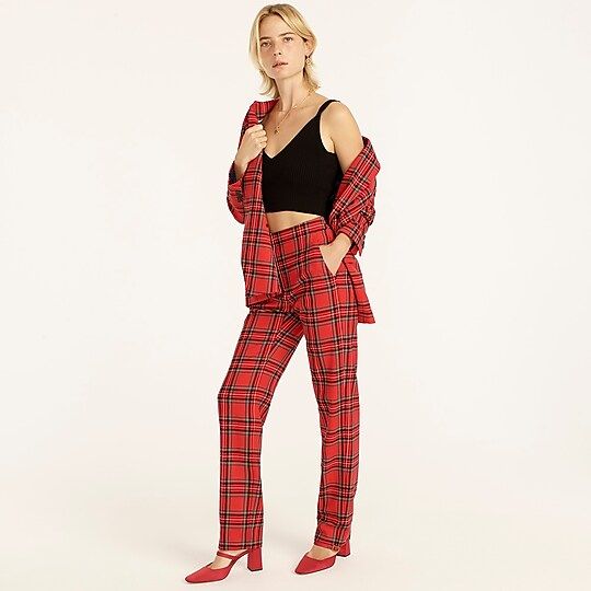 Full-length straight-leg bi-stretch wool pant in Good Tidings plaidItem BD345 
 Reviews
 
 
 
 
 ... | J.Crew US