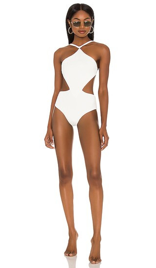 Sabath One Piece Swimsuit in Off White | Revolve Clothing (Global)