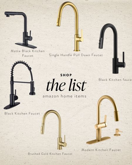 Amazon home: kitchen faucet, faucets, brass faucet, black faucet, matte faucet, retractable faucet, faucet with soap pump

#LTKhome