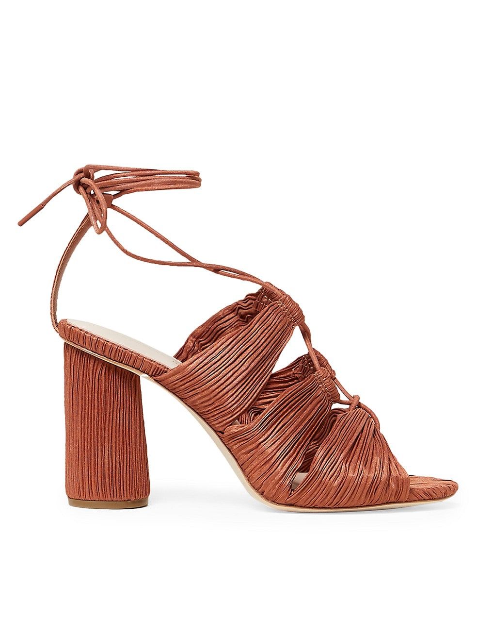 Loeffler Randall Teresa Pleated Lace-Up Sandals | Saks Fifth Avenue
