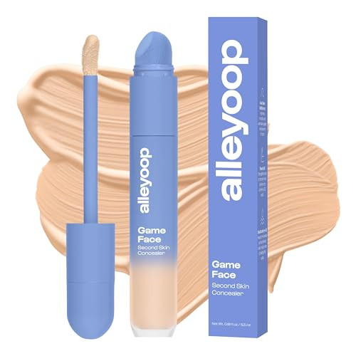 Alleyoop Game Face Makeup Concealer - Lightweight, Buildable Under Eye Concealer for Dark Circles, Hydrating Cream Formula for Women with Aloe Stem Cell - Smooth, Crease-Proof Makeup, Standout | Amazon (US)