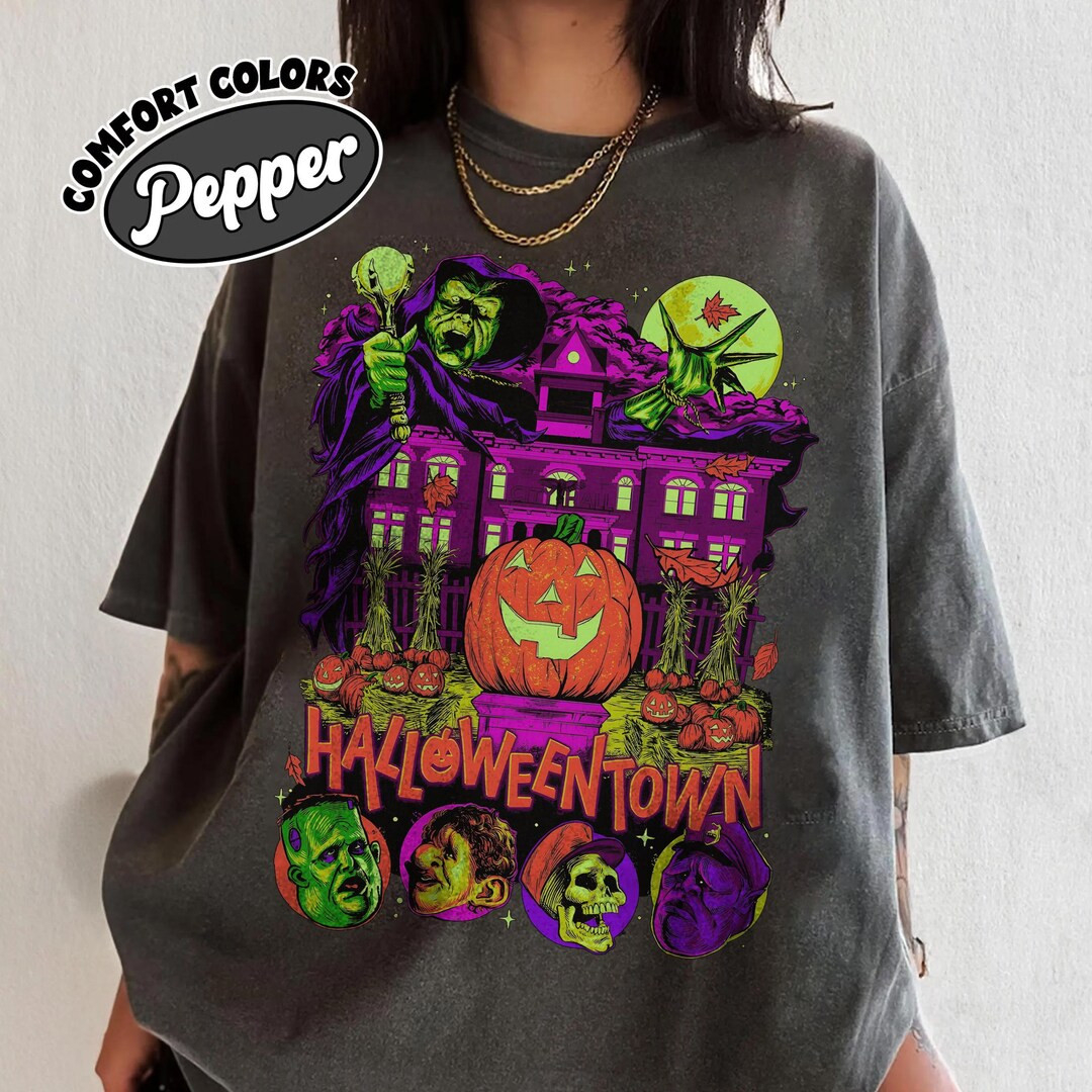 Halloweentown Shirt – Retro 90s Halloween Movie Tee, Vintage Spooky Pumpkin Shirt, Horror Witch... | Etsy (US)