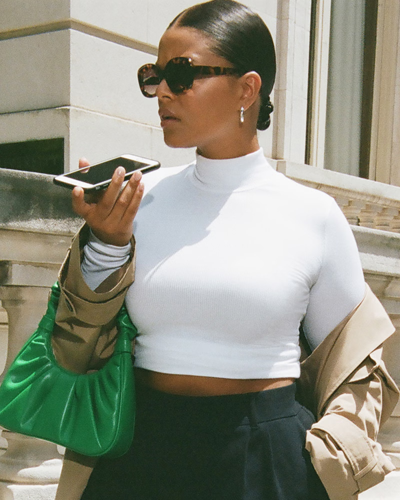 Women's Long-Sleeve Mockneck Top | Women's Tops | Abercrombie.com | Abercrombie & Fitch (US)