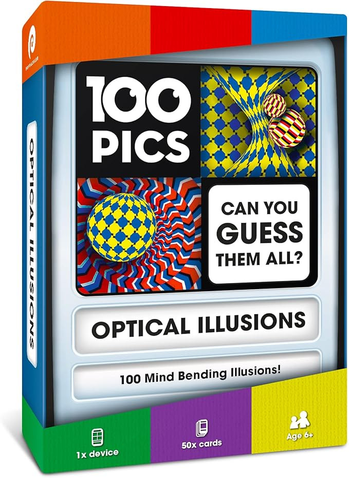 100 PICS Optical Illusions - Perfect Stocking Stuffer for Teens and Kids |100 Mind-Blowing Illusi... | Amazon (US)