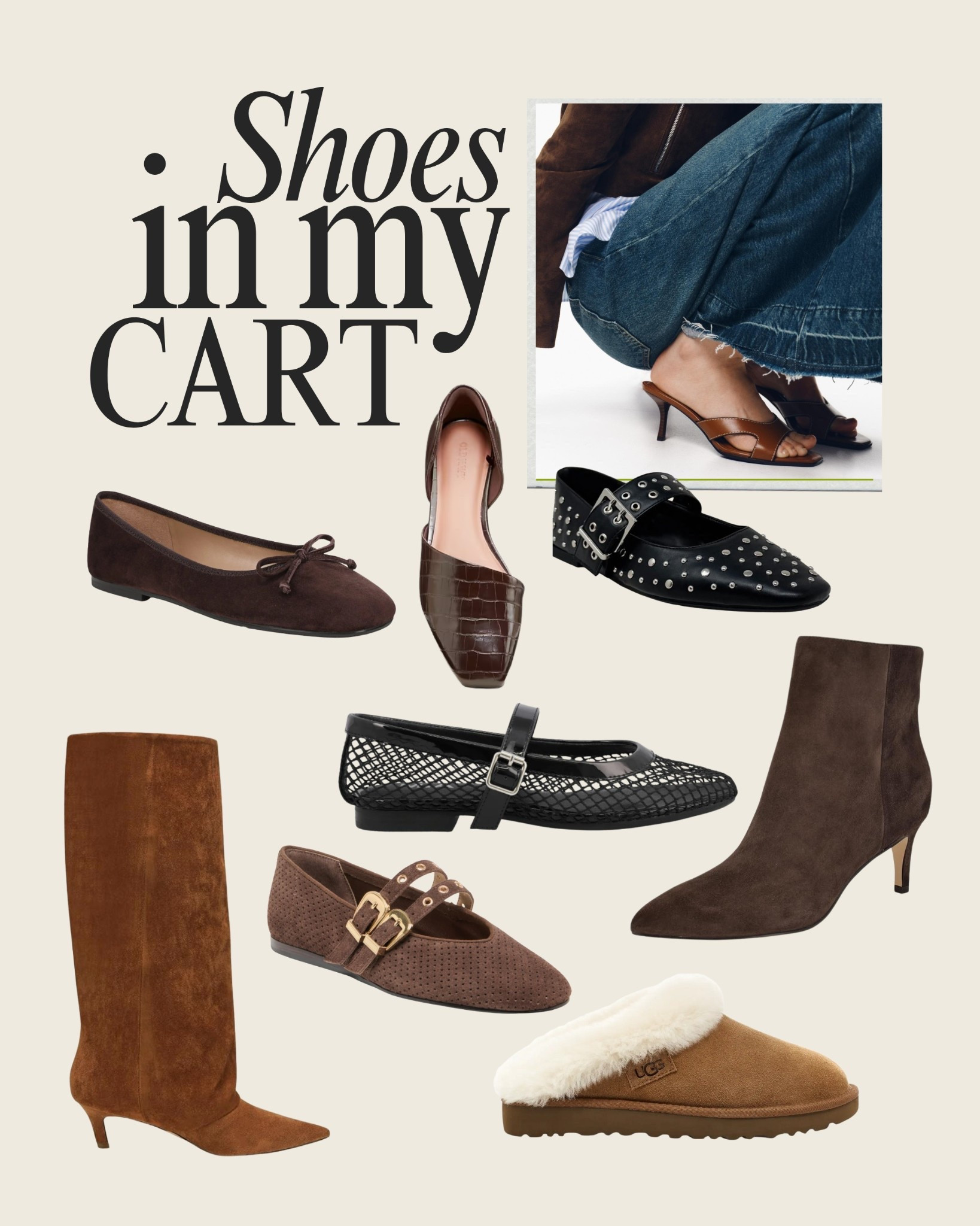 Shoes currently living in my cart 👀✨ From everyday staples to a little sparkle for the season - linking all the pairs I’m eyeing!
#LTKSale #LTKFinds #LTKFashion #ShoeEdit #WinterStyle

#LTKootd #LTKHoliday #LTKGiftGuide