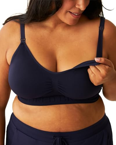 Kindred Bravely Sublime Seamless Nursing Bra | Wireless Maternity & Postpartum Bra | Premium Nursing Bras (Navy, 1X) | Amazon (US)
