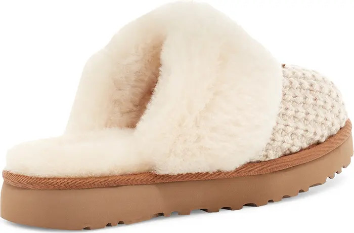 Cozy Knit Genuine Shearling Slipper | Nordstrom