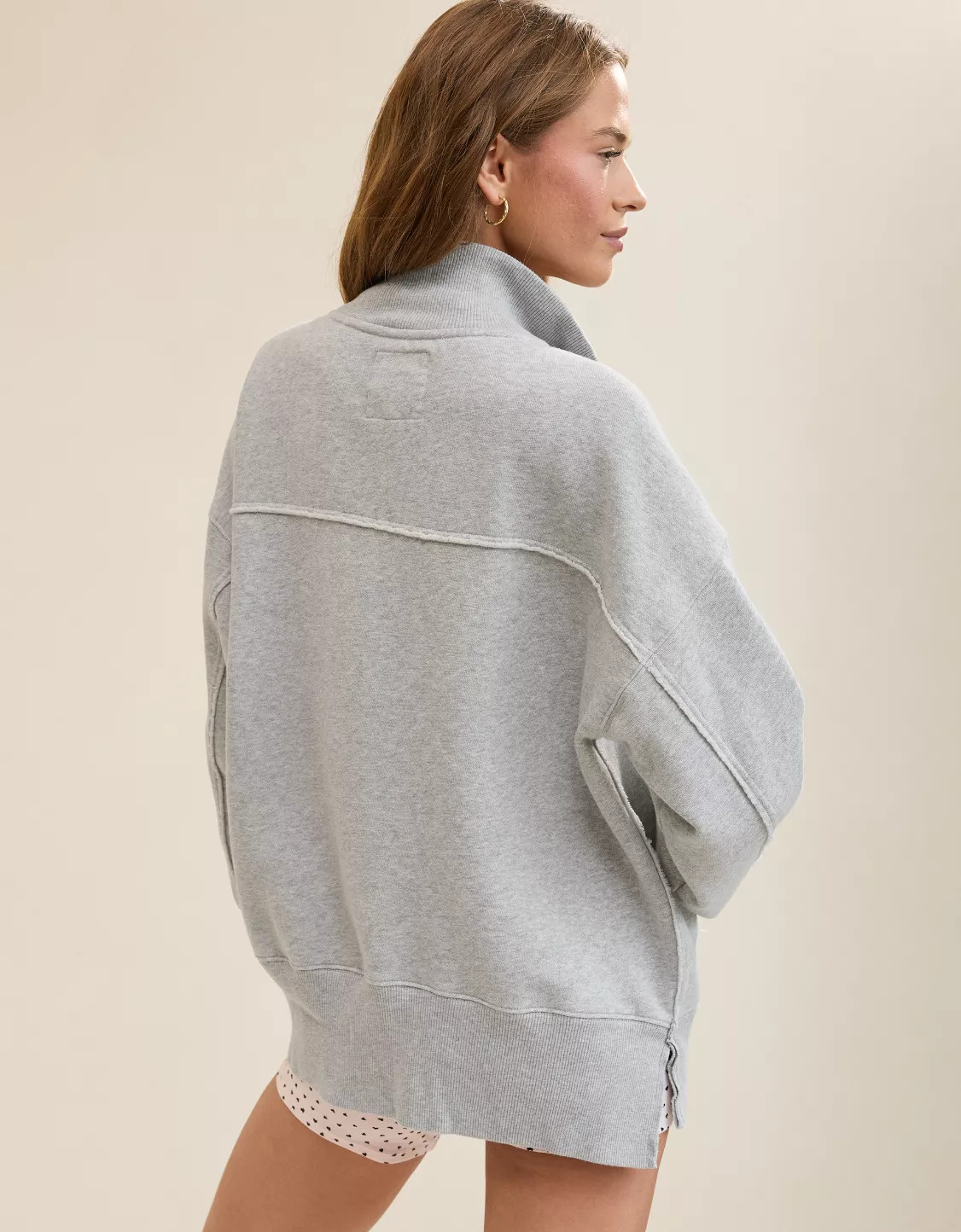 Aerie Vintage Popover Polo Sweatshirt | Aerie