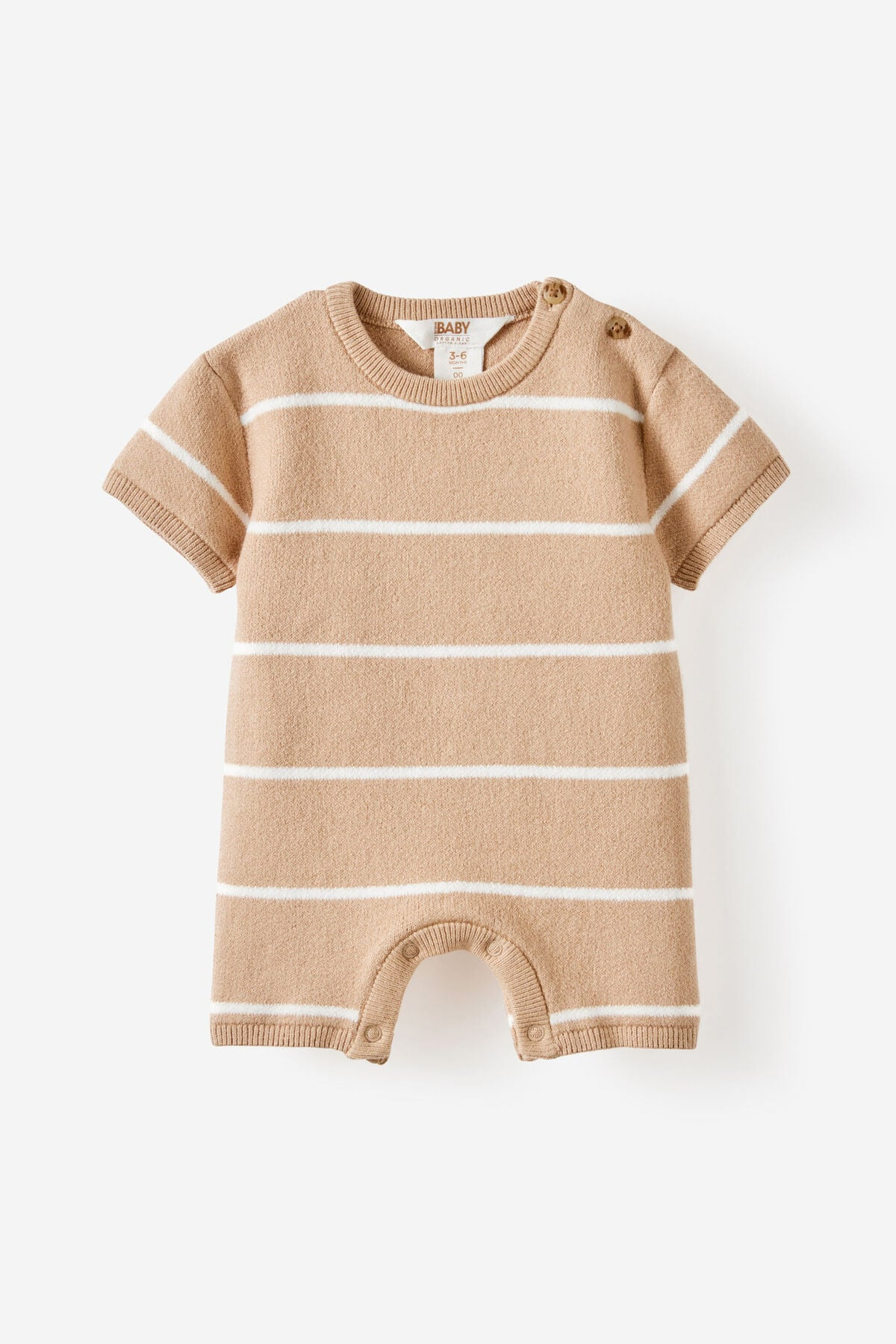 Organic Knit Short Sleeve All In One | Cotton On (US)