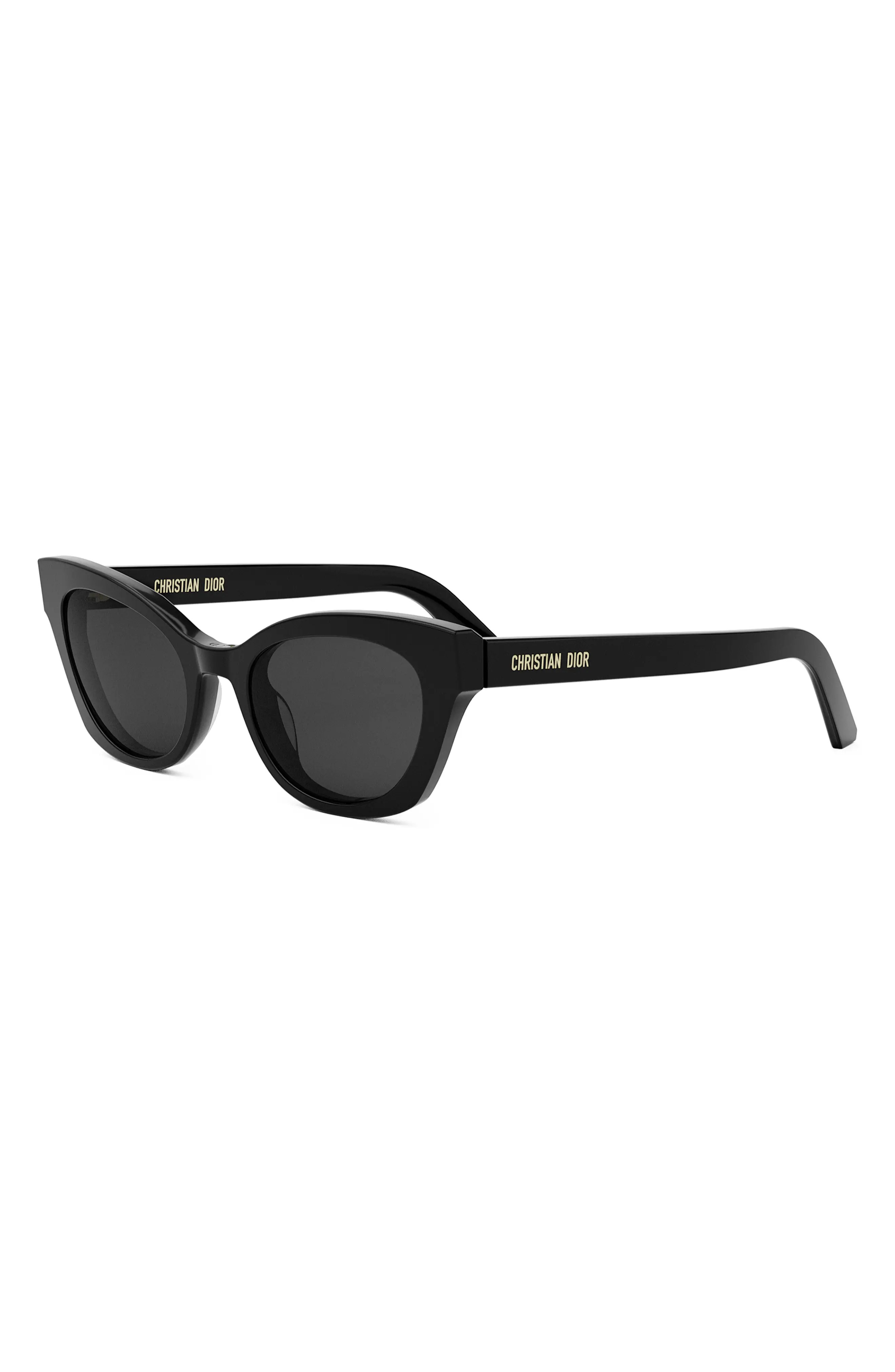 DIOR Midnight B2I 51mm Cat Eye Sunglasses in Dark Havana /Smoke at Nordstrom | Nordstrom