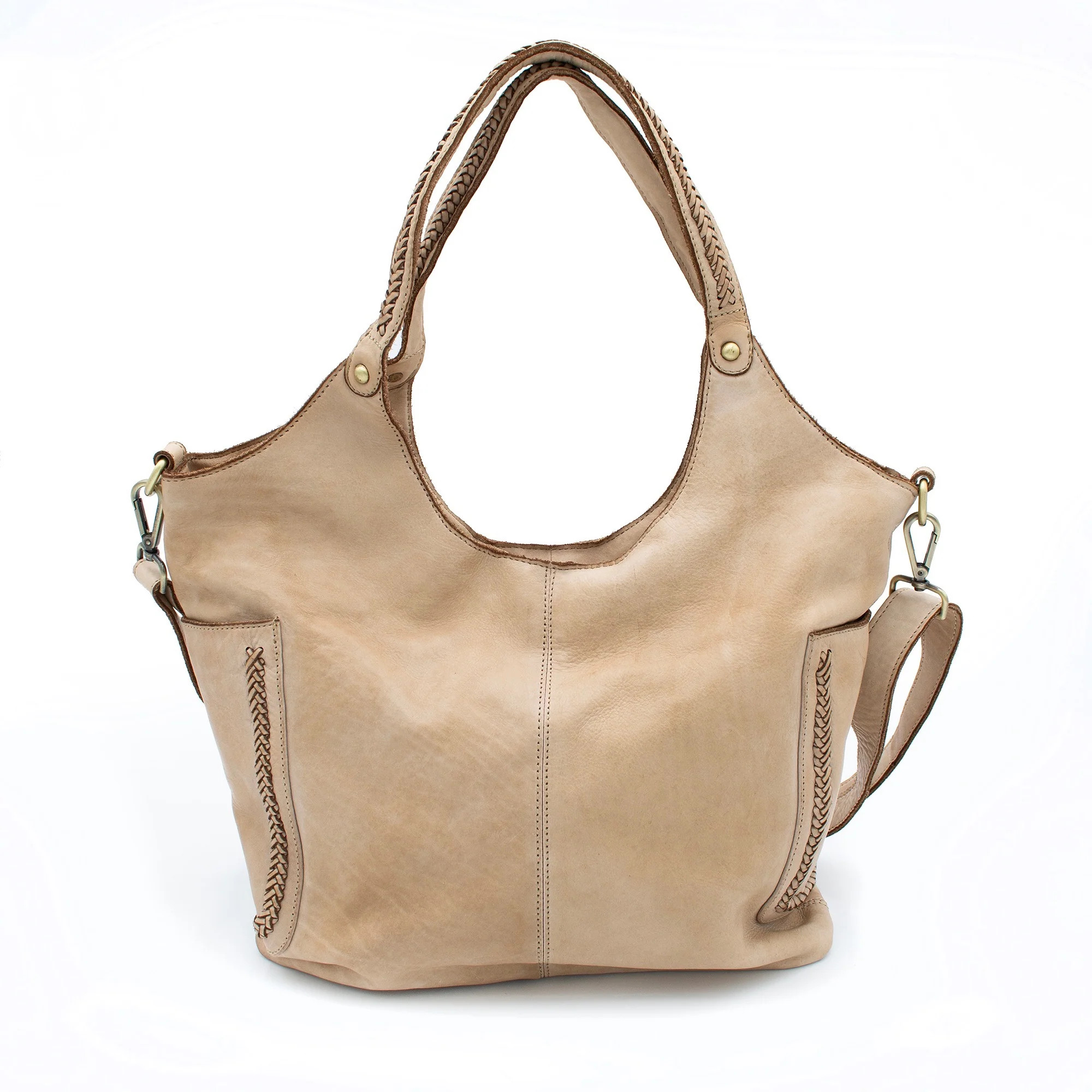 Julia Slouchy Tote in Light Taupe | Bolsa Nova Handbags
