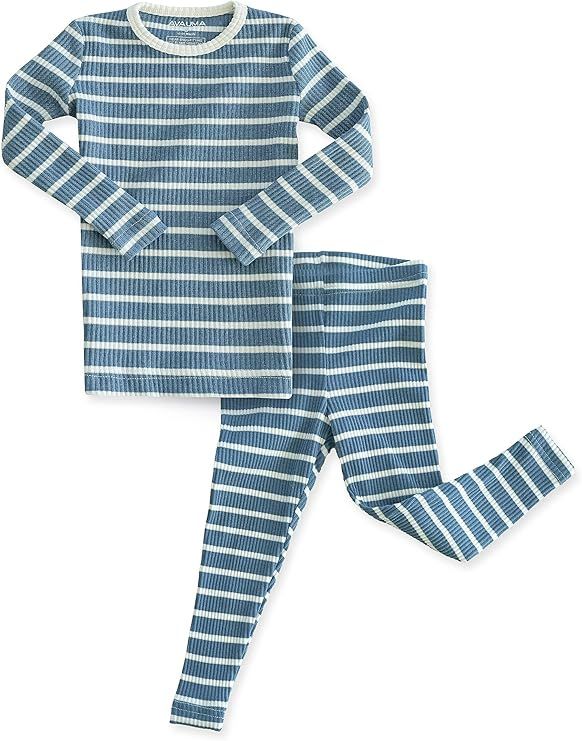 AVAUMA Baby Boys Girls Pajama Set 6M-7T Kids Cute Toddler Snug fit Pjs Cotton Sleepwear | Amazon (US)