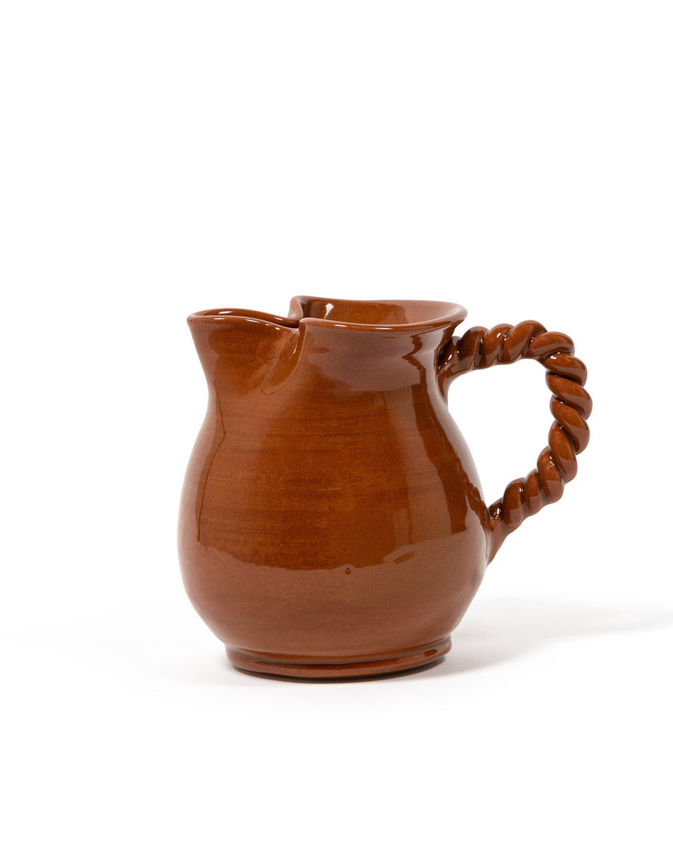 Ceramic Terracotta Glaze Louise Jug | Sharland England by Louise Roe | Sharland England