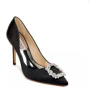 Badgley mischka black Cher Crystal Embellished Pump size 9 new | Poshmark