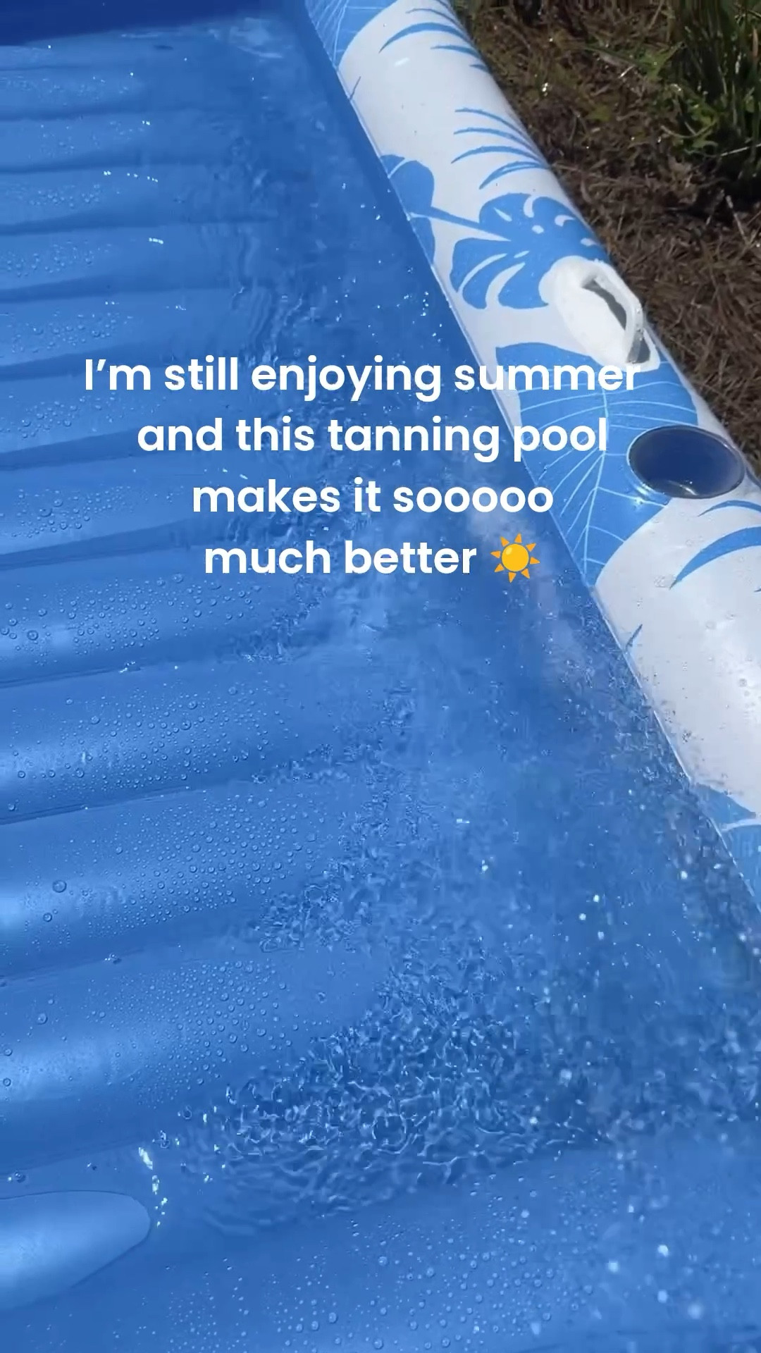 Game changer! I didn’t even know these existed until a month ago. I’m LOVING mine! Easy to inflate, lightweight, fill it with water and bring your favorite beverage to the backyard. You don’t need someone spraying you with the hose every five minutes now. It’s great for small kids to play in and it’s perfect for mom to have a little quiet time in the backyard. 
.
Pool time. Outdoor activities  

#LTKSwim #LTKFamily #LTKFindsUnder50