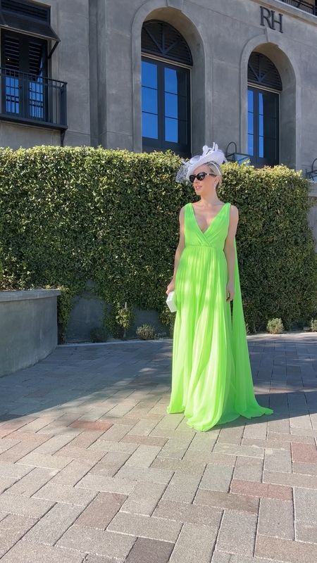 Summer wedding guest, horse racing dress, Kentucky Derby dress, gala dress you name it the neon green gown is a head turner and it’s on sale! Also linked the white fascinator which is an Amazon find. 

#LTKsalealert #LTKFind #LTKwedding