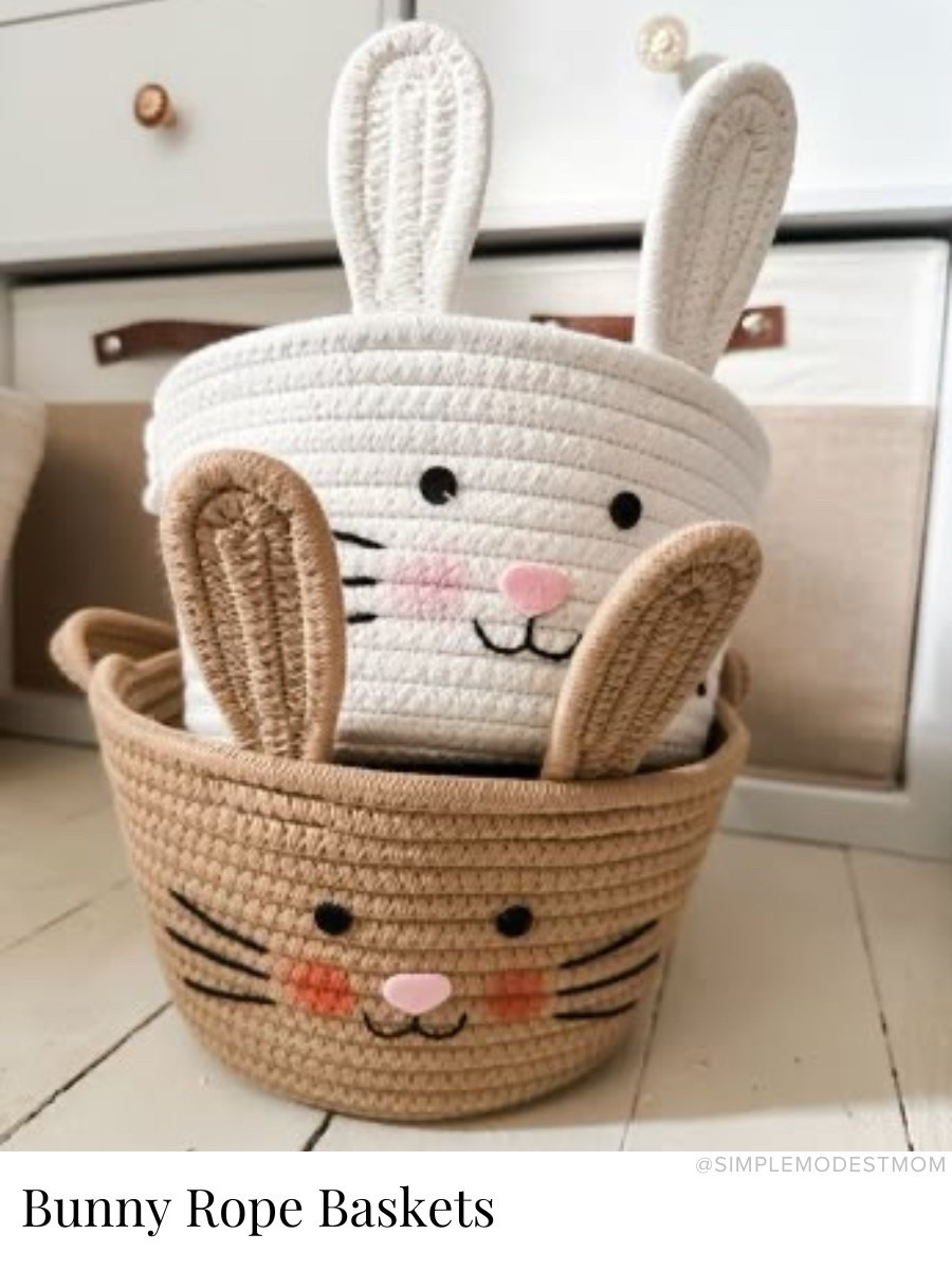 Easter is just a few weeks away! I’ve already been ordering a few things for my kids’ Easter baskets and wanted to share the baskets that I have for my kiddos. These cute rope baskets also come in a few other animal characters. And then I added some wooden name label tags that I can use every year for my kids.

#LTKKids #LTKSeasonal #LTKHome