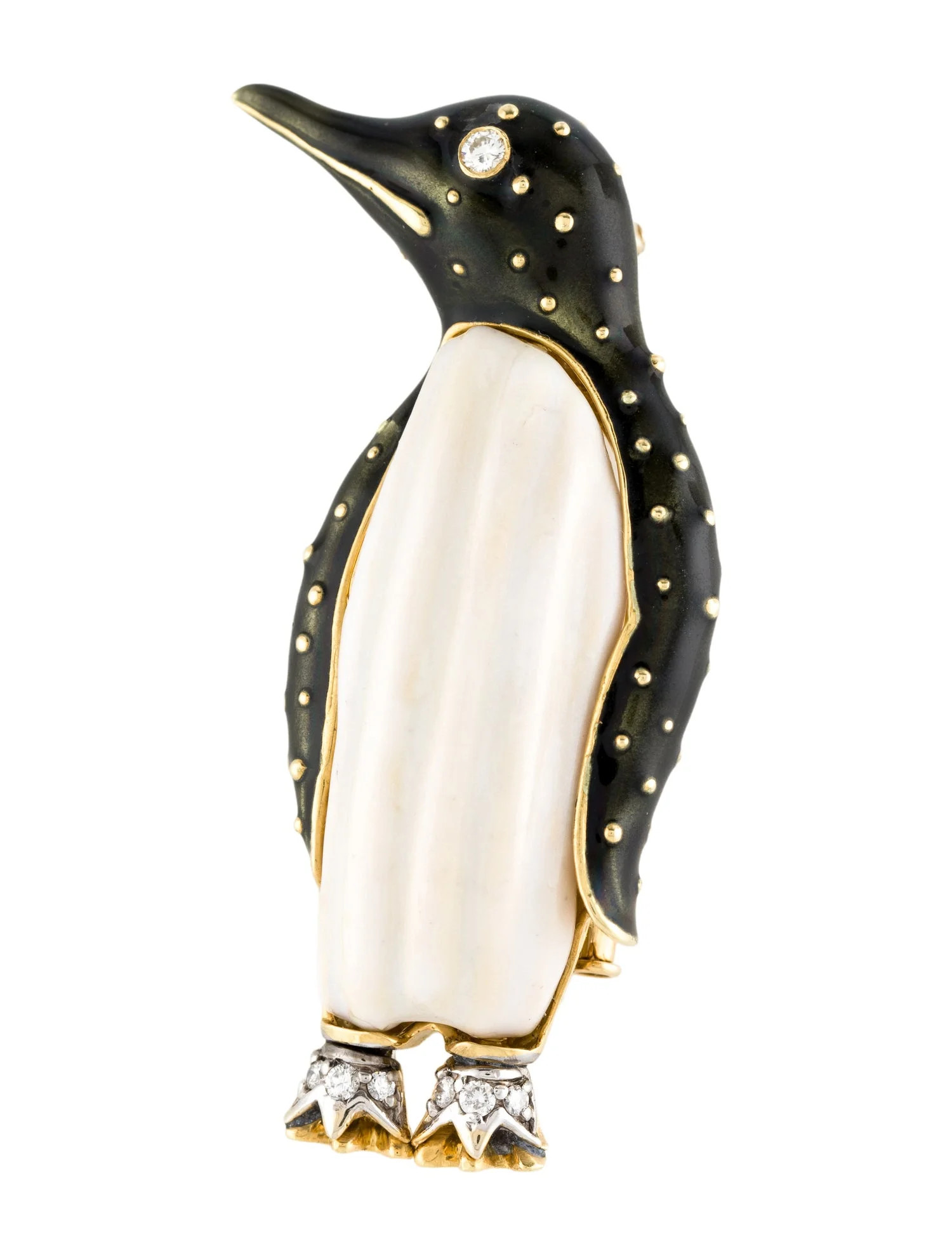 Vintage Aldo Cipullo Penguin Brooch | The RealReal