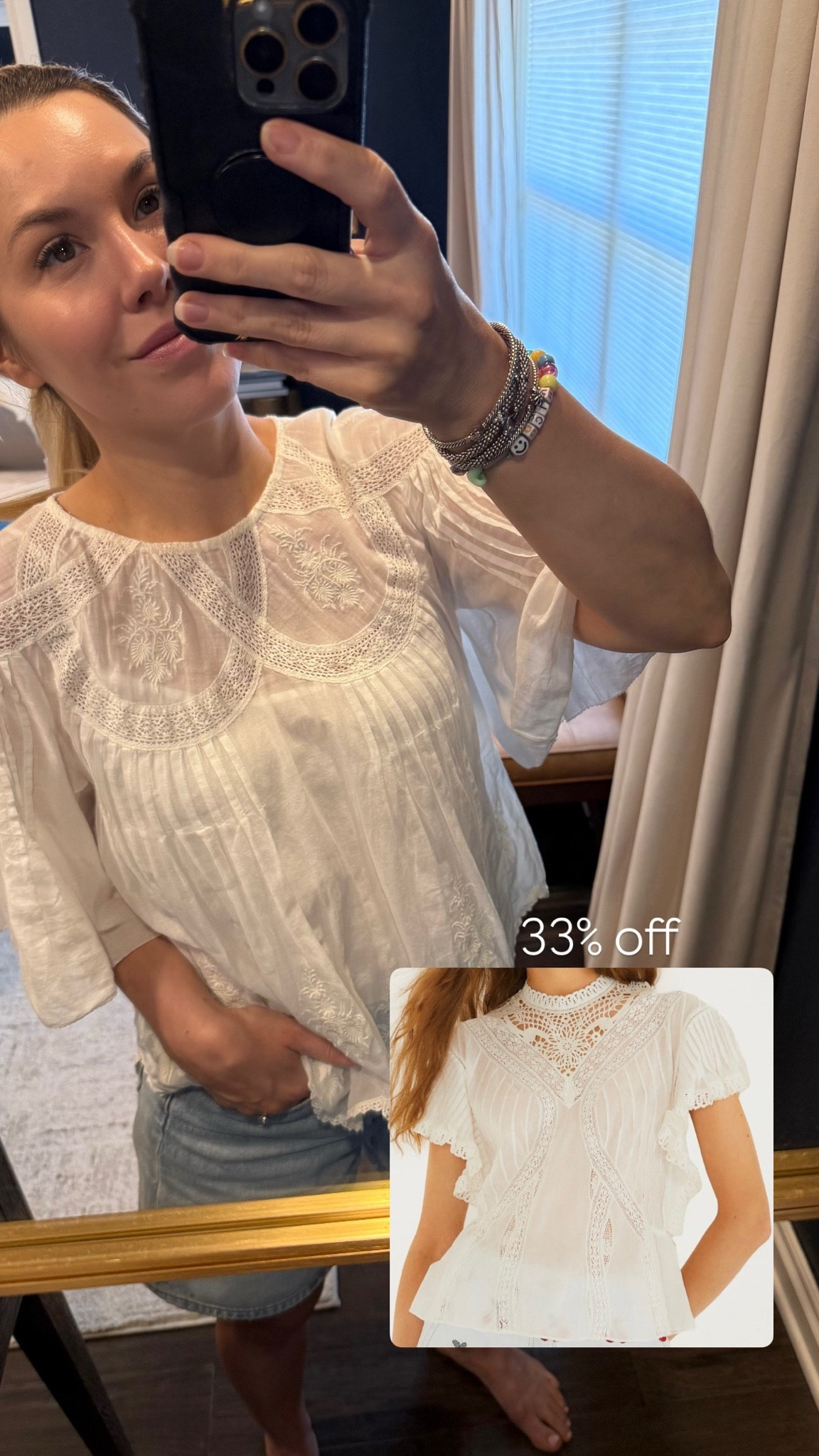 This lace top is one of my favorites- it’s from last year but linked this years version. On sale too!