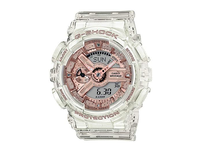 G-Shock GMAS120SR-7A (Clear/Rose Gold) Watches | Zappos