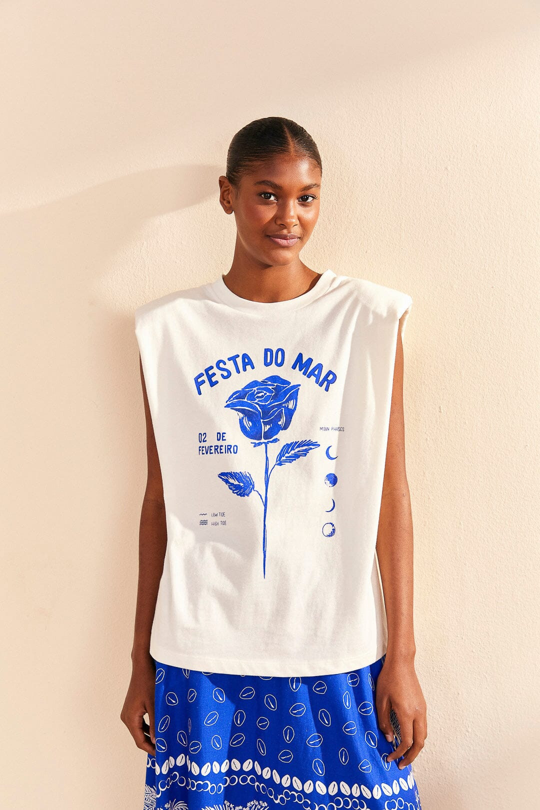 Festa Do Mar Organic Cotton T-Shirt | FarmRio (US)