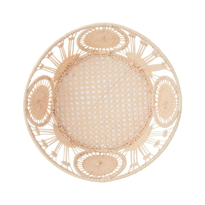 Raffia Bread Basket, Circle | Cabana Magazine