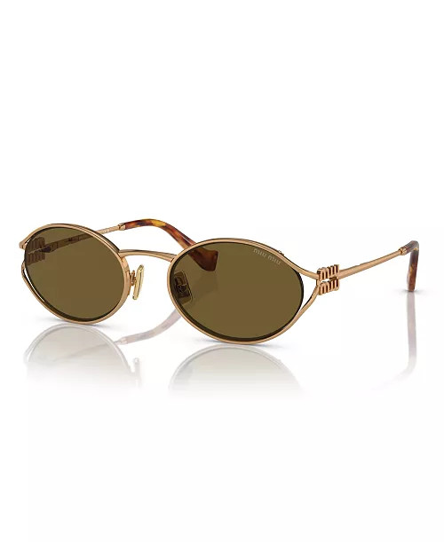 Women's Oval Metal Sunglasses, MU52YS | Macy's