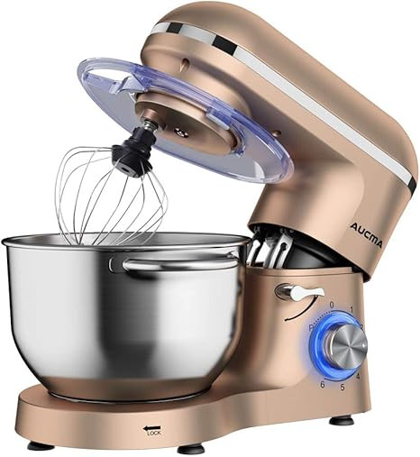 Aucma Stand Mixer,6.5-QT 660W 6-Speed Tilt-Head Food Mixer, Kitchen Electric Mixer with Dough Hoo... | Amazon (US)