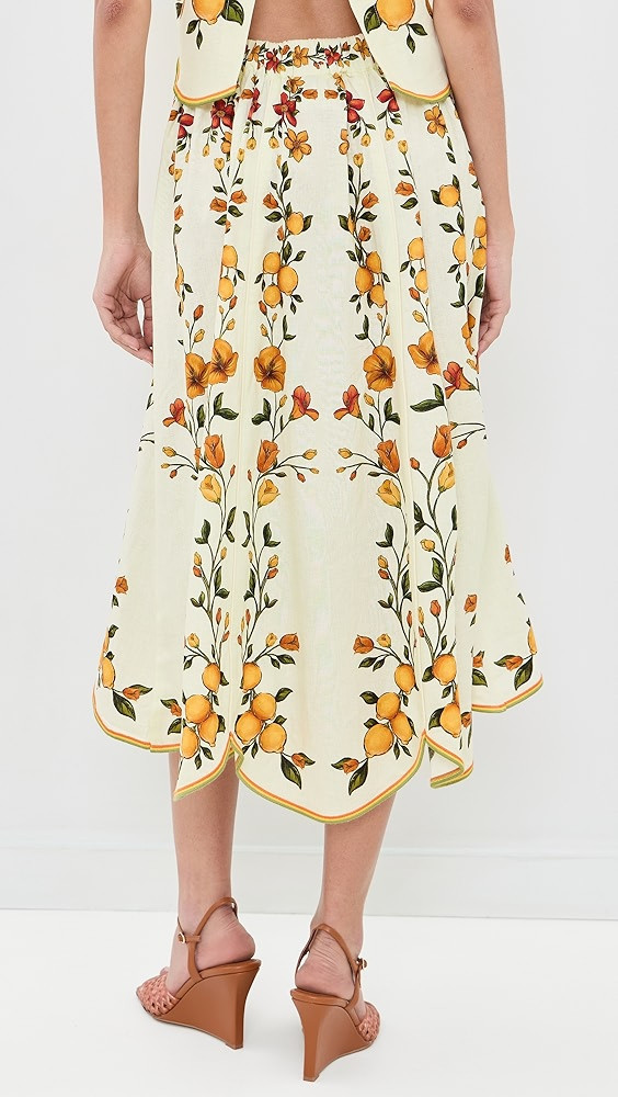 Scalloped Midi Skirt | Shopbop