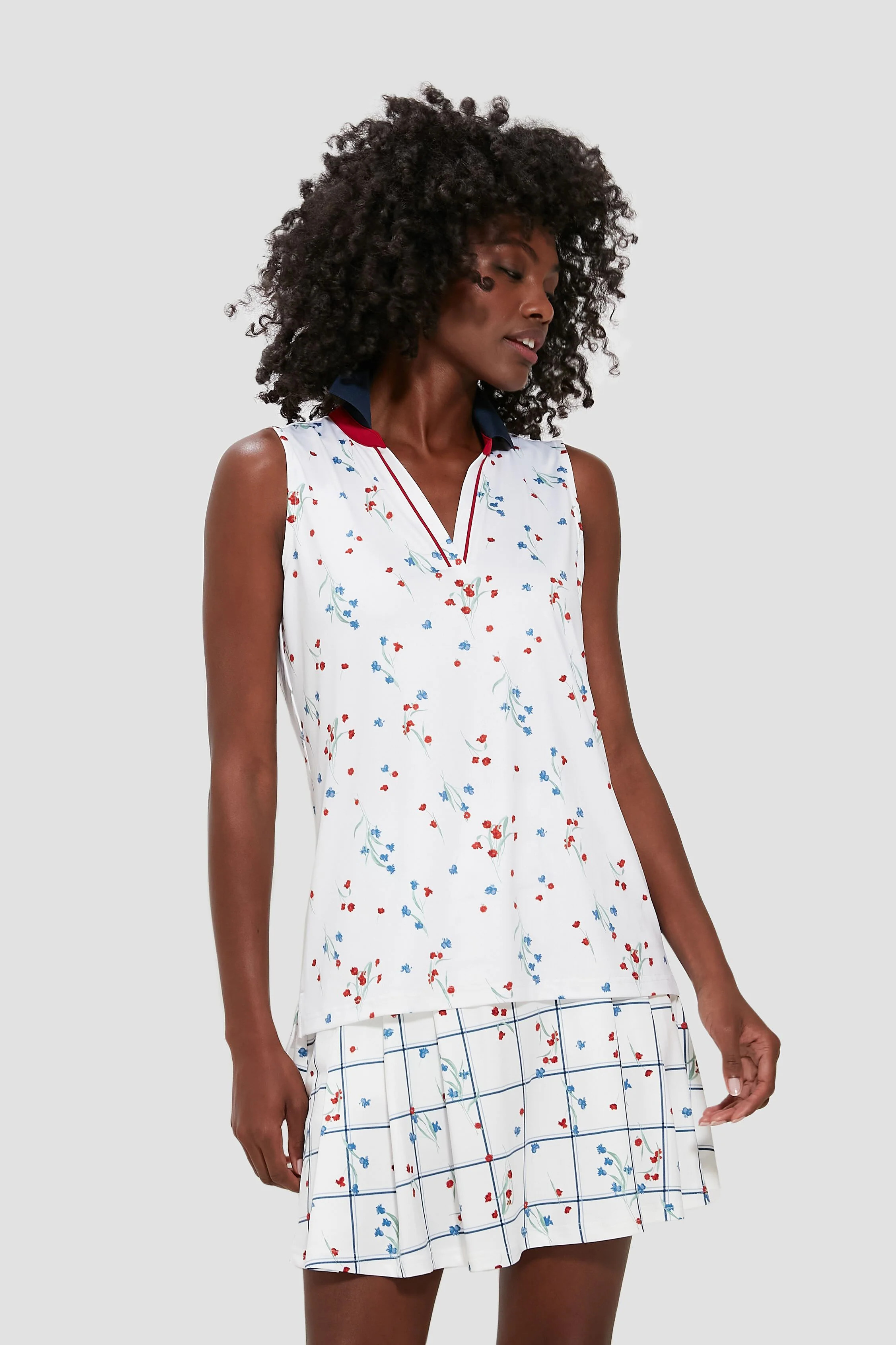 Hyannis Floral Sleeveless Polo 
                Tnuck Sport | Tuckernuck (US)