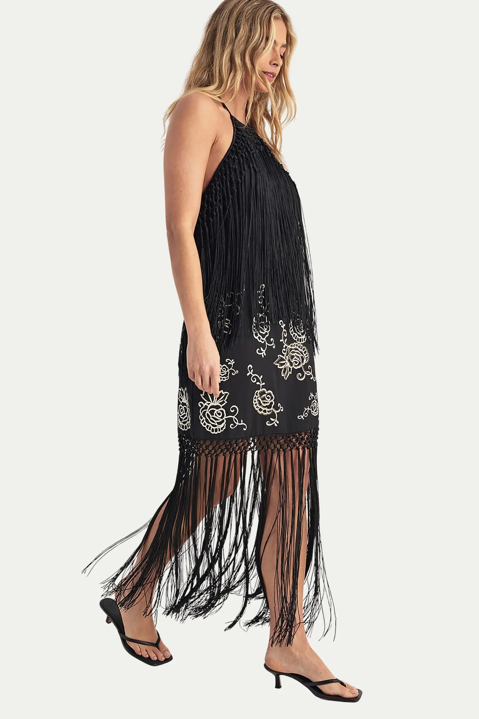High Neck Tassel Mini Dress (Women) | Nordstrom | Nordstrom