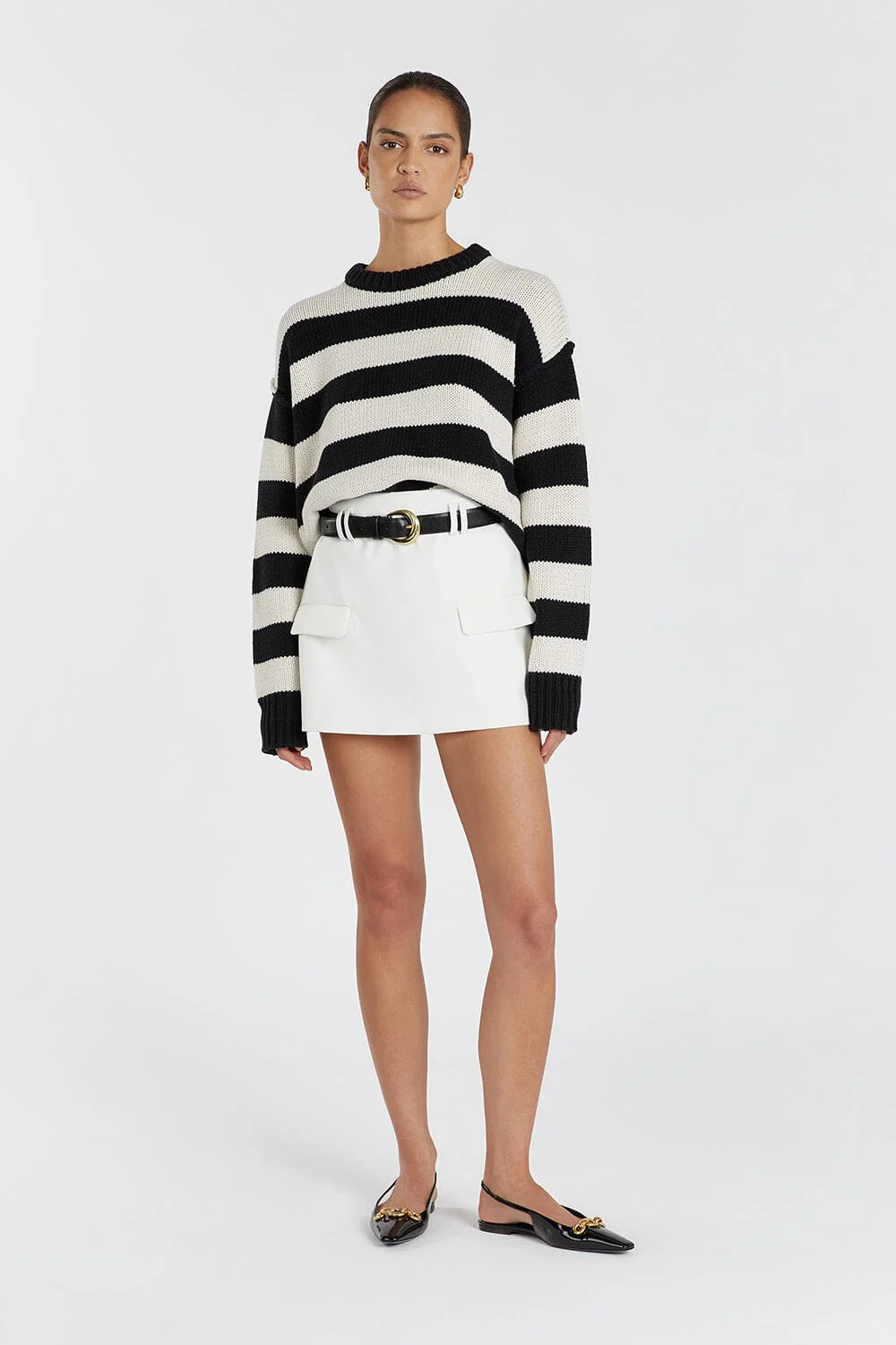 AGATHA STONE STRIPE JUMPER | DISSH