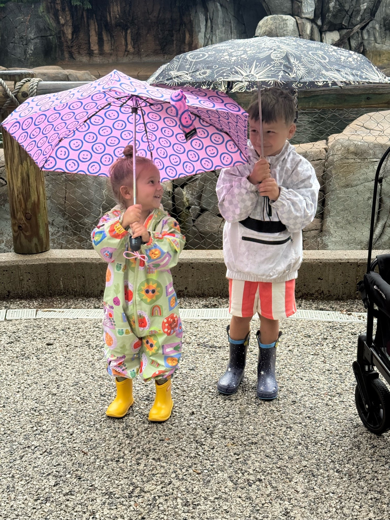rainy days at the zoo with my toddlers !! this rain suit came in SO HANDY for my 2 year old!

#LTKdayinmylife #LTKmomlife #LTKKids
