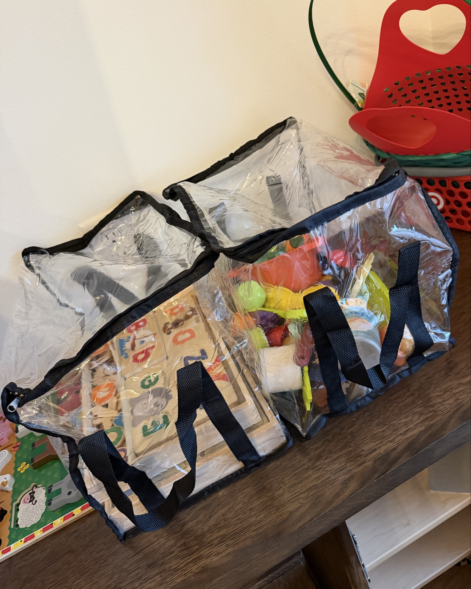 large clear zipper bags are the best toy organizers  

#LTKHome #LTKmomlife #LTKKids