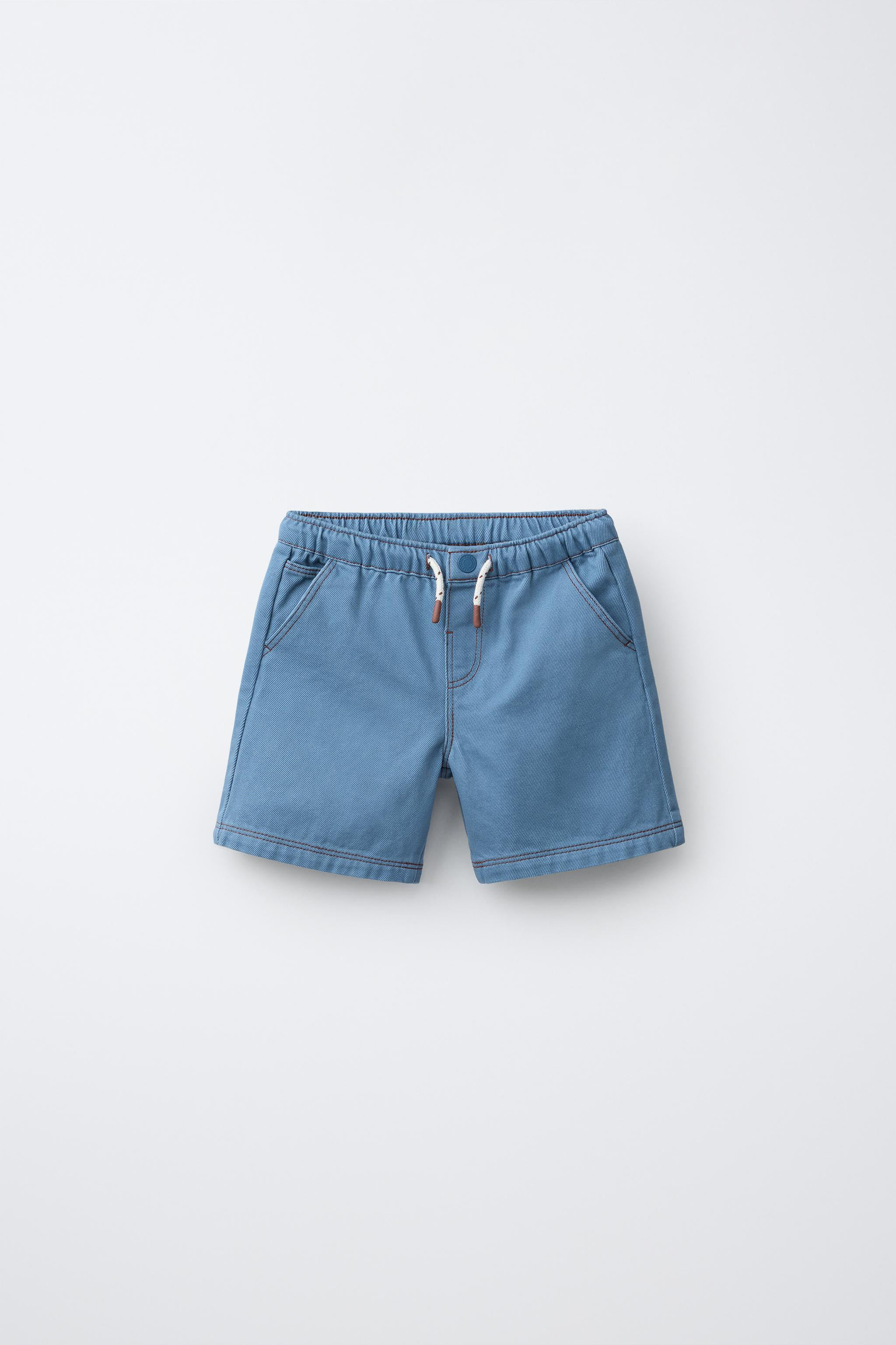 CONTRAST STITCHING SHORTS | Zara US