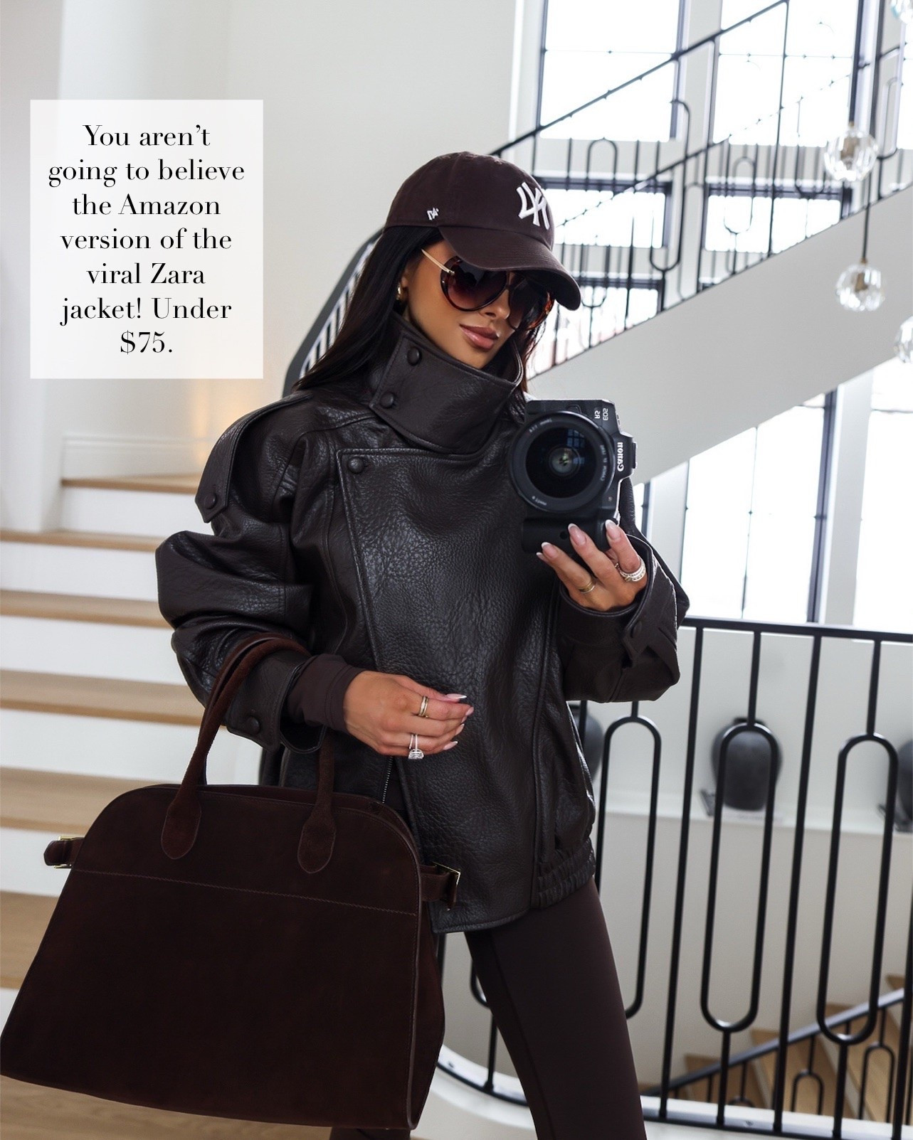 Amazon faux leather bomber jacket that looks just like Zara!

#LTKSeasonal #LTKOver40 #LTKmomlife