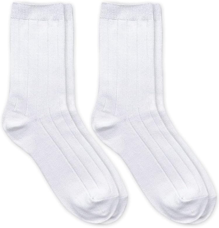 Jefferies Socks Boys' Rayon Made from Bamboo School Uniform Ribbed Crew Socks 2 Pair Pack | Amazon (US)