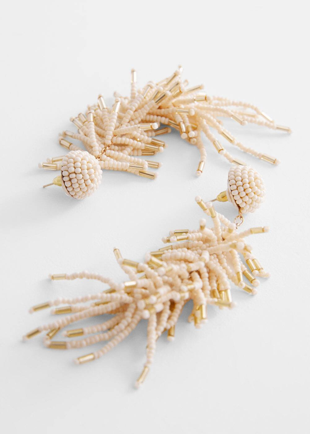 Beaded cascade earrings | MANGO (US)