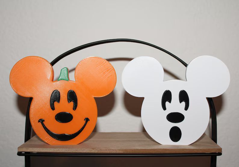 Mickey Pumpkin & Ghost Decor - Etsy | Etsy (US)