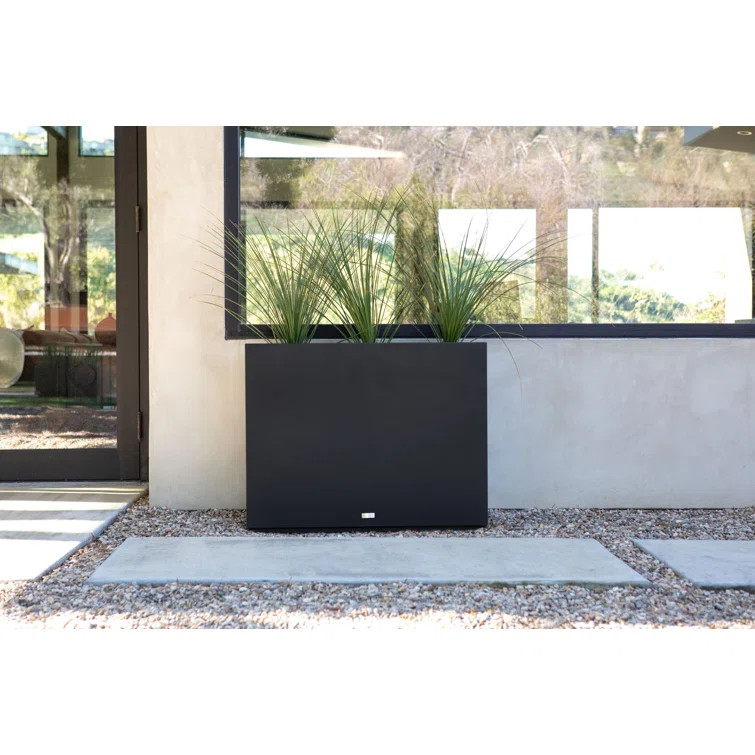 Metallic Series Galvanized Powder-Coated Steel Planter Box | Wayfair North America
