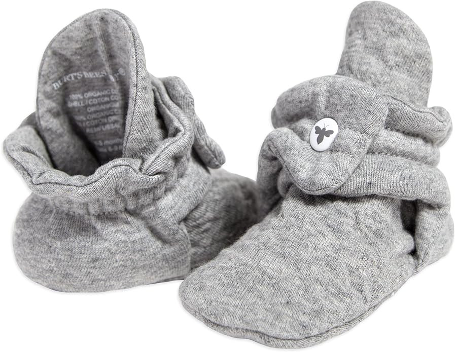 Burt's Bees Baby Newborn Essentials Unisex Organic Cotton Booties | Amazon (US)