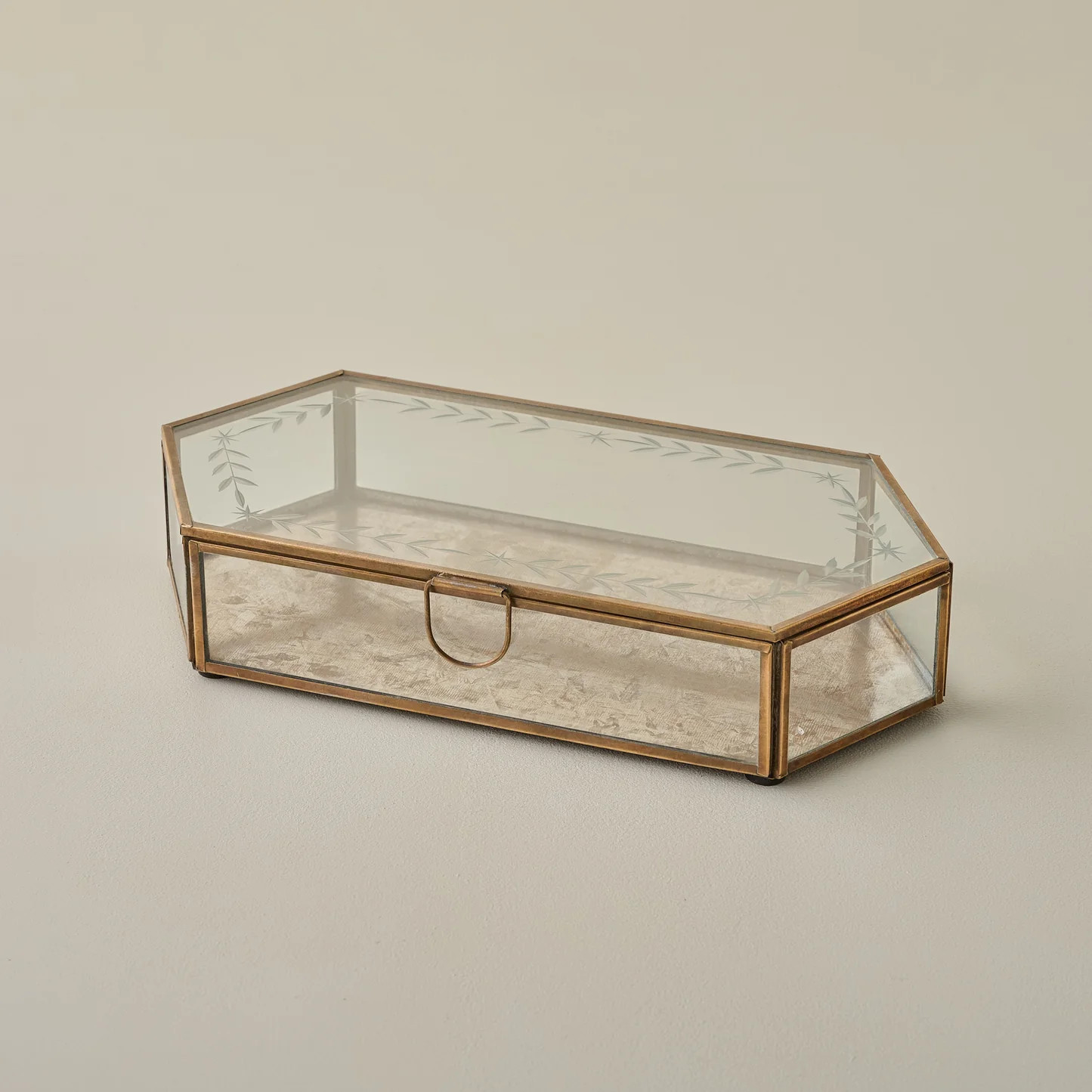 Delores Etched Glass Box | Magnolia