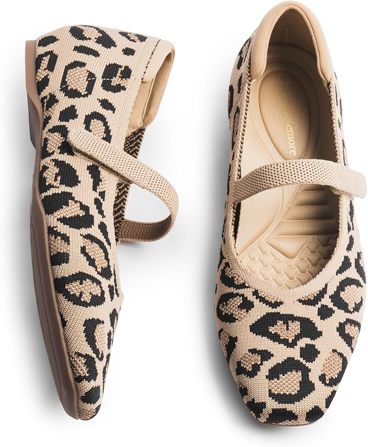 Mary Jane Flat Shoes for Women with Arch Support and Concealed Low Wedge Heel, Comfortable Women ... | Amazon (US)