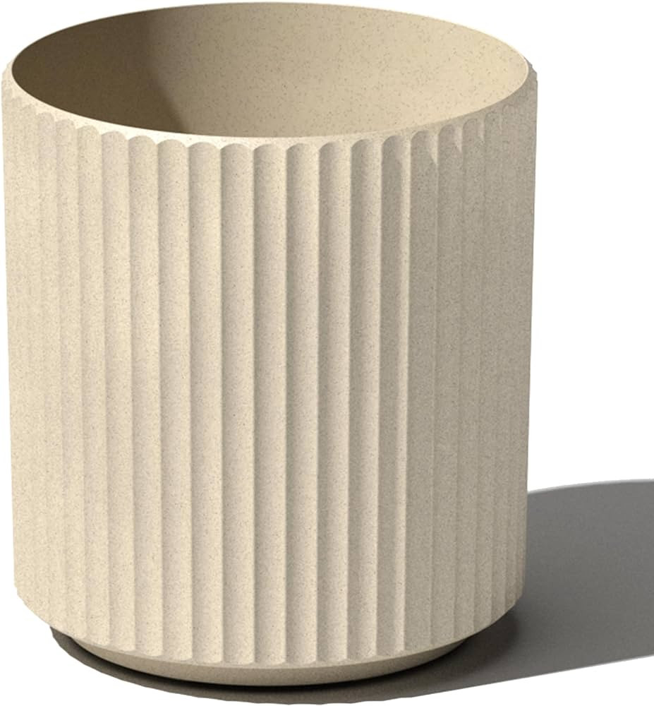 Veradek Demi Series Round Planter for Porch, Patio, Backyard | Durable Plastic-Concrete Material ... | Amazon (US)