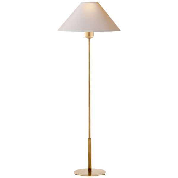 Hackney Buffet Lamp in Hand-Rubbed Antique Brass with Natural Paper Shade by J. Randall Powers | Bellacor