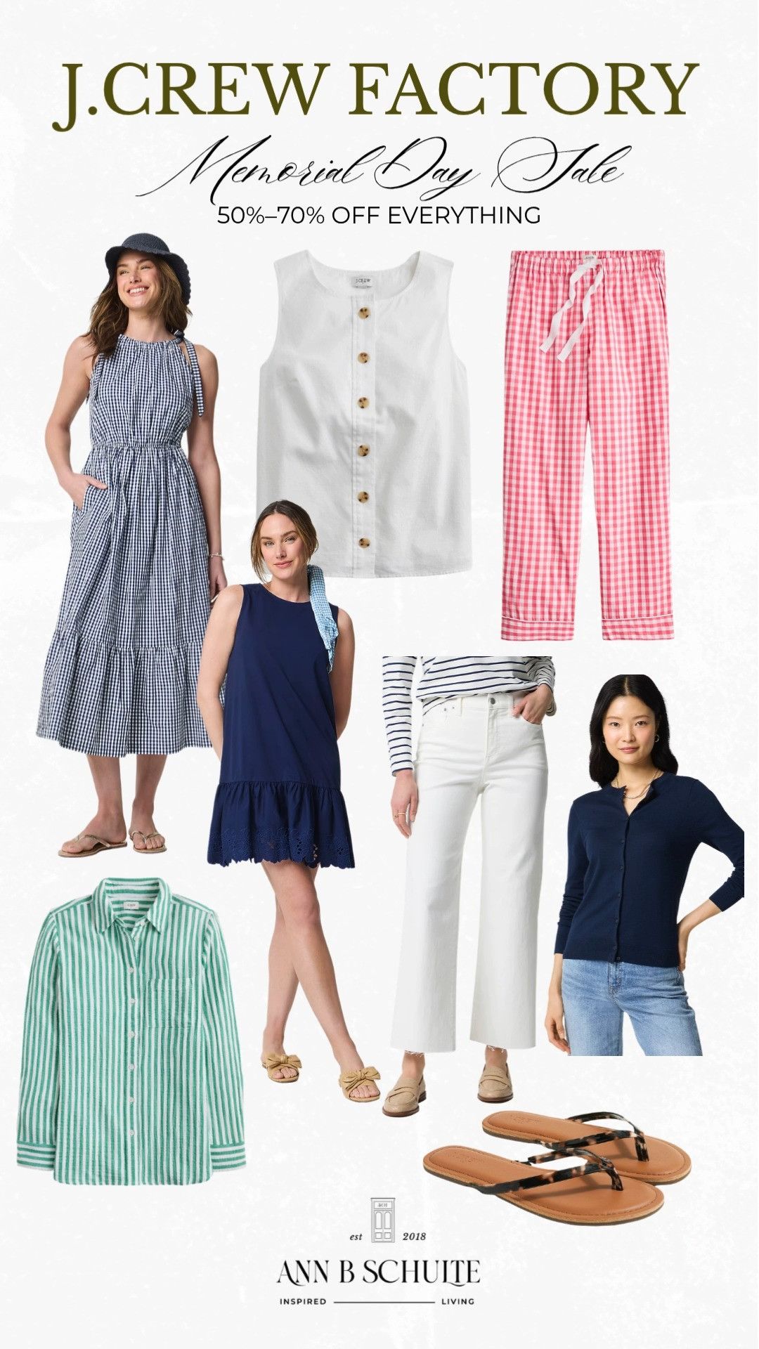 J.Crew Factory Memorial Day sale is bringing major cart happiness with 50% to 70% off everything from breezy basics to polished summer favorites. ☀️🛍️✨ #JcrewFactory #MemorialDaySale #SummerFashion #ClassicStyle #AffordableFashion #CasualChic #WeekendLooks #WardrobeRefresh #LTKsale #EverydayStyle 

 #LTKootd #LTKSaleAlert